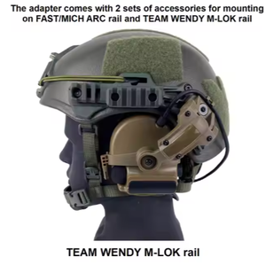 Nuevo Soporte Táctico de Arco Rápido con Tecnología de Vanguardia, Adaptador de Riel M-LOK para Auriculares Modelo <span class=keywords><strong>ATHA</strong></span> EH06 BK Tan para Deportes al Aire Libre y Caza - Product Image 5