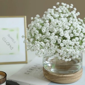 Flor Artificial de Baby's Breath Blanca, Tallo Único de Plástico, Decoración para el Hogar, Accesorio para Bodas - Product Image 2