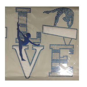 Diseño Termoadhesivo Personalizado con Brillantina y Piedras Hotfix para Gimnasia, Motivo de Plastisol para Camisetas - Product Image 2