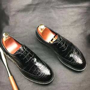 Exquisitos Zapatos de Vestir Goodyear <span class=keywords><strong>para</strong></span> Hombre, Elegantes Zapatos Personalizados de Piel de Cocodrilo <span class=keywords><strong>para</strong></span> Hombre, Zapatos de Hombre de Cuero Genuino de Cocodrilo Goodyear - Product Image 4