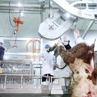 Nouvelle machinerie d'abattoir halal pour bovins et ovins avec moteur, équipement d'abattage à haute efficacité PLC