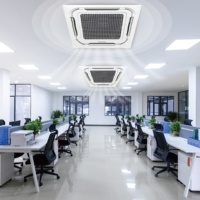 Climatisation de plafond intelligente à 4 voies, moteur CC, 24000-60000 BTU, contrôle par application Wi-Fi, pompe à économie d'énergie automatique