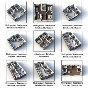 Casa Modular de Acero de Diseño Moderno y Lujoso, Villa de 3 Dormitorios Expandible, <span class=keywords><strong>Ideal</strong></span> para Glamping y Resorts, con Remolque - Product Image 2