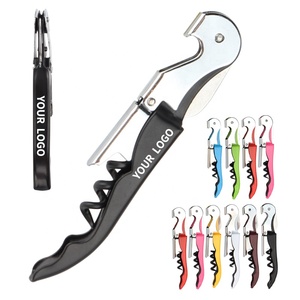 Cortador de Papel de Aluminio Multifunción con Logotipo <span class=keywords><strong>Personalizado</strong></span>, Abridor de Botellas de Acero Inoxidable para Camareros, <span class=keywords><strong>Sacacorchos</strong></span> para Botellas de Vino - Product Image 1