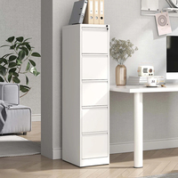 Vente en gros Verrouillable 4 tiroirs Mobilier de bureau blanc Classeur métallique moderne grande armoire de rangement en acier