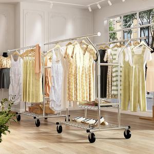 Perchero Metálico para Colgar Ropa, Perchero Portátil con Ruedas, Perchero Resistente - Product Image 5