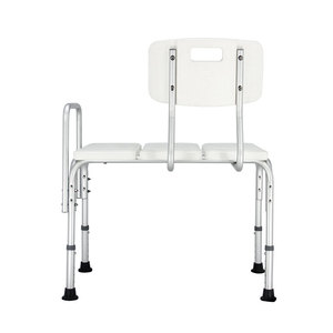 Shower Chair With <b>Backrest</b> And Armrest Adjustable Height Bathroom Safety Equipment For Elderly And Pregnant Women - Product Image 4