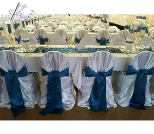 wholesale universal bag satin outdoor chair covers with sashes from China manufacturer