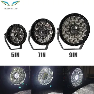 Hoge Kwaliteit 5/7/9 Inch Ronde Led Werk Licht Witte Kleur 4X4 Offroad Drl Vrachtwagen Lamp Drl Motorfiets Koplamp Voor Auto Auto