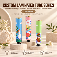 Crème pour les mains personnalisée, tubes ABL, emballage en aluminium et plastique, impression UV, bouchon à vis 12,7-35 mm, étiquette privée, soins de la peau