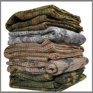 Pañuelo de camuflaje para exteriores, bufanda de malla Shemagh para jungla y desierto, velo de francotirador, tacto suave y transpirable para caza, en bolsas. - Product Image 5