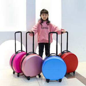 Fashion Design Round 18inch Customized Children <strong>Suitcase</strong> ABS PC <strong>Small</strong> <strong>Suitcases</strong> for School Children Carry on Luggage for Kids - Product Image 6