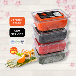 Seafoods-Masago y <span class=keywords><strong>Tobikko</strong></span> de Frozen para suhsi foods, naranja, verde, negro, amarillo, rojo, gran oferta de fábrica - Product Image 2