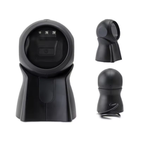 Scanner de codes à barres à plate-forme 1D 2D Scanner USB filaire mains libres lecteur de codes à barres de bureau Code omnidirectionnel QR Scanner