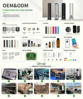 Difusor de Aroma Eléctrico sin Agua, Portátil, con Control Remoto, para Aceites Esenciales, con Luz Cálida Suave, de Pie, para el Hogar