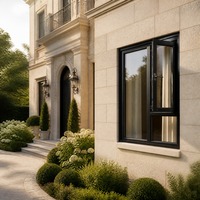 Ventanas Abatibles de Aluminio con Doble Acristalamiento Insonorizante HUACAI, Diseño de Ventana de Aluminio con Eficiencia Energética y Resistencia a Impactos