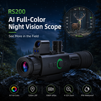 Lunette de vision nocturne numérique haute performance AI couleur intégrale 1200m LRF 1200G Test antichoc 1080P 60fps 4-32X pour la chasse en extérieur
