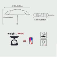 Nouveau mini parapluie pliable semi-automatique anti-UV, protection solaire, titane argenté, 5 plis, petit format de poche, parapluie 5 plis
