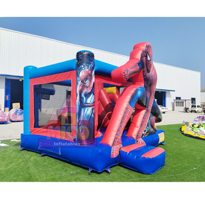Castillo Inflable Comercial <span class=keywords><strong>de</strong></span> PVC con Tobogán y Zona <span class=keywords><strong>de</strong></span> Brincos, Fácil <span class=keywords><strong>de</strong></span> Instalar, Personalización y Diseño Gratuitos - Product Image 3