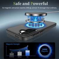 Funda Magnética de Lujo para Samsung A37, Acabado Mate Suave al Tacto, Resistente a Impactos, con Cubierta Trasera con Sensación de Piel y Bolsas de Aire Integradas
