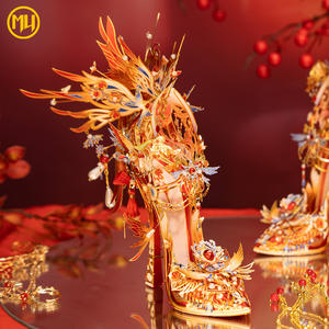 Chaussures magiques en cristal <span class=keywords><strong>MU</strong></span> Shadow <span class=keywords><strong>Phoenix</strong></span>, puzzle 3D, modèle d'assemblage en métal, artisanat, bricolage, anti-stress, cadeau de collection, décoration de la maison - Product Image 2