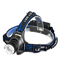 Lampe frontale LED T6 rechargeable par USB en 3 modes - Batterie non incluse Lampe frontale de camping, randonnée en plein air, lampe frontale de vélo, extérieur
