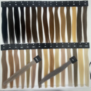 Yishu 2026 Extensions de cheveux vierges chinois à double trame machine, pour usage en salon, système de coloration à <span class=keywords><strong>froid</strong></span> pour toutes les couleurs, modèle avec nuancier - Product Image 4