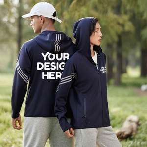 2024 <span class=keywords><strong>abrigo</strong></span> deportivo personalizado de alta calidad para exteriores, ropa con bolsillos, ropa de grupo para hombres y mujeres, chaquetas con capucha y cremallera Unisex - Product Image 3