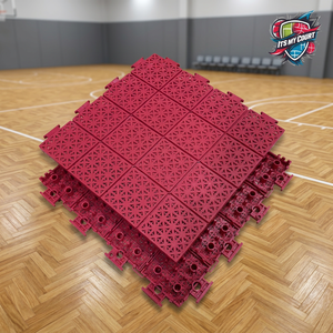 premium RedPro Interlocking <b>Tiles</b> EliteGrid Red PP Flooring Duraflex Red Modular <b>Tiles</b> RedFusion PP Flooring <b>Tiles</b> - Product Image 3
