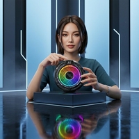 Refroidisseur de téléphone portable U-JIE F47 avec écran numérique, lumière RGB portable et contrôle de la température pour le gaming