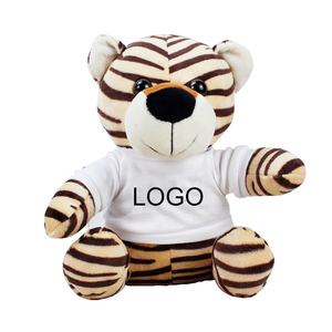 Jouet Animal en peluche tigre en peluche personnalisé avec T-shirt