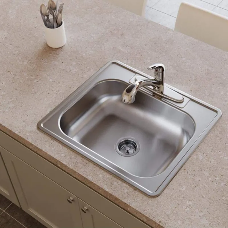 Small size topmount stainless steel sink for kitchen cabinet with tap hole kitchen sink