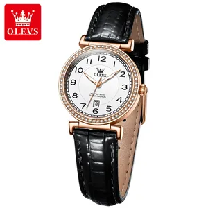 OLEVS5590高品質の防水女性時計カスタムロゴ腕時計デザイン女性のためのシンプルな時計