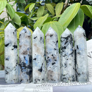 थोक फैंशी प्राकृतिक इंद्रधनुष नीले रंग की चमकी पत्थर की छत वाली जगह, सात चक्र शिल्प - Product Image 3