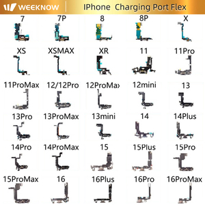 WEEKNOW Connecteur de <span class=keywords><strong>carte</strong></span> mère, Adaptateur flexible, Connecteur flexible pour écouteur, haut-parleur et capteur, Connecteur de port de charge USB, Conception en barre, Écran LCD fissuré - Product Image 2
