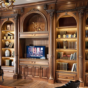 <span class=keywords><strong>Bibliothèque</strong></span> en bois massif moderne sur mesure pour la maison, le <span class=keywords><strong>bureau</strong></span> et la salle d'étude, <span class=keywords><strong>bibliothèque</strong></span> antique pour toute la maison, décoration - Product Image 1