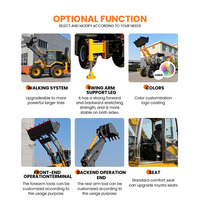 HANTORQ Jcb 3cx, nouvelle pelle rétrocaveuse chargeuse, fabrication chinoise, 2,5 tonnes, 1,6 tonnes, 2 tonnes, moteur YUDONG, 2200 mm, 1850/2000 mm