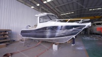 Yacht de pêche en alliage d'aluminium de 20 pieds avec moteur et système de commande en option
