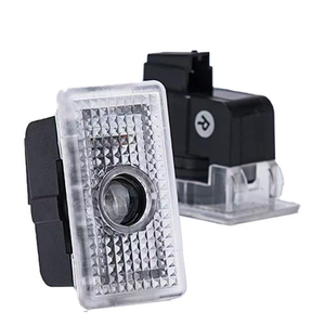 ไฟต้อนรับติดประตูรถสำหรับรถ Tesla รุ่น3 Y S X โปรเจคเตอร์เลเซอร์ LED โลโก้แ<span class=keywords><strong>ส</strong></span>งเงาผีโคมไฟประตู LED ปรับเปลี่ยนภายใต้แ<span class=keywords><strong>ส</strong></span>ง - Product Image 1