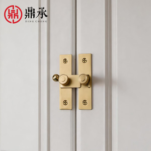 กลอนประตูตู้ทองเหลือง Dingcheng รุ่น T1313 ผิวขัดเงา อุปกรณ์รักษาความปลอดภัยภายในบ้าน - Product Image 1
