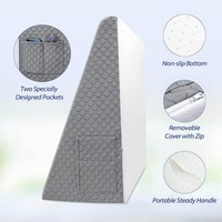Oreiller de lit en mousse à mémoire de forme lavable, soutien pour le cou et le dos, confortable pour la lecture, oreiller de soutien pour le corps surélevé