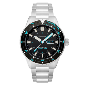 Montre de plongée automatique mécanique de luxe pour homme, étanche, avec bracelet en acier et aiguilles lumineuses - Product Image 4