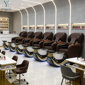 High-End Licht-Surfing Fuß-Spa Pediküre Stuhl mit Rückenmassage, moderne Salon-Maniküre-Pediküre-Station zum Hinlegen - Product Image 2