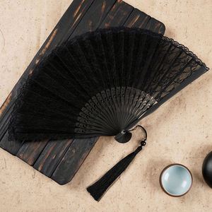 Éventails à main en dentelle personnalisables en gros, éventail en bambou personnalisé pour mariage, entreprise, en soie blanche avec écriture personnalisée, cadeau - Product Image 5