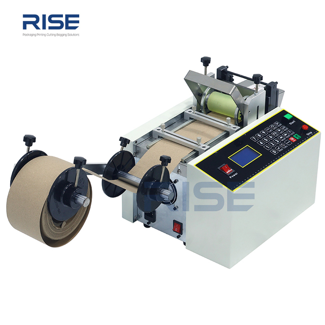 RS-100G 100mm High Precision High Speed Hot Cutting Heat Transfer Vinyl Label Paper Roll To Sheet Cutting Machine