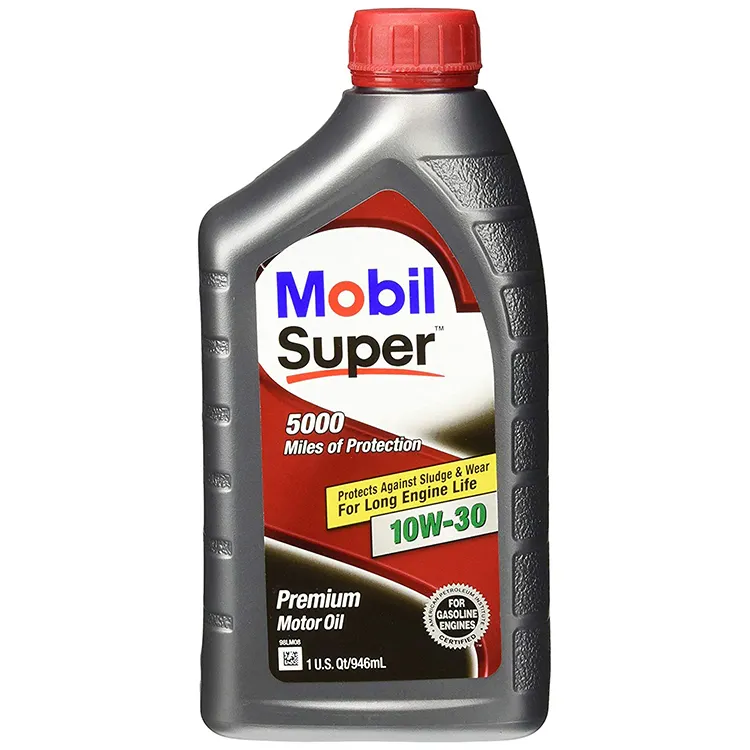 Mobil Super 5000 10W-30 aceite de Motor de mezcla sintética-1 Quart (paquete de 6)