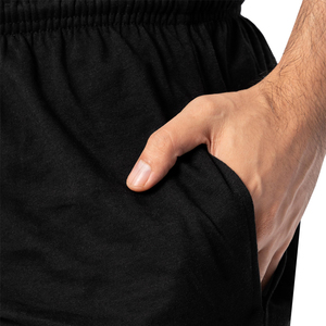 กางเกงขาสั้นออกกำลังกายผู้ชายเอวยางยืด ผ้าฝ้าย 100% ระบายอากาศดี เป็นมิตรกับสิ่งแวดล้อม แห้งเร็ว สไตล์ลำลอง รับผลิตตามสั่ง พิมพ์โลโก้ OEM - Product Image 6