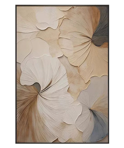 Tranh sơn dầu vẽ tay hoa mới nhất năm 2025, tranh nghệ thuật trừu tượng hoa, tranh trang trí treo tường 3D có khung, trang trí nhà cửa khách sạn - Product Image 2