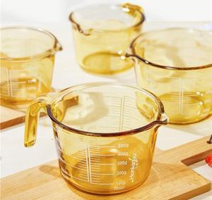 4 लैब घरेलू खाद्य ग्रेड ने बड़ी क्षमता स्नातक बीकर के साथ उच्च-तापमान प्रतिरोधी ग्लास मापने वाला कप - Product Image 2