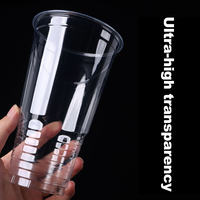 32oz 1000ml Wegwerpbekers voor Thaise Zoute Kaasfoamdranken, Torch-stijl - 107mm Randdiameter, fruitsap, smoothie, aangepast logo